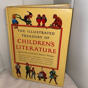 Vintage The Illustrated Treasury of Children's Literature Hardcover book of 1986